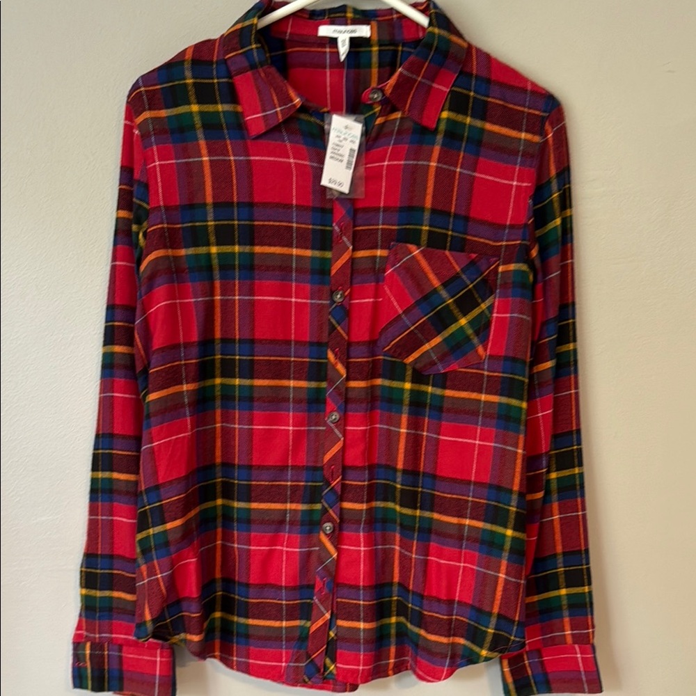 Maurices Vibrant Plaid Shirt